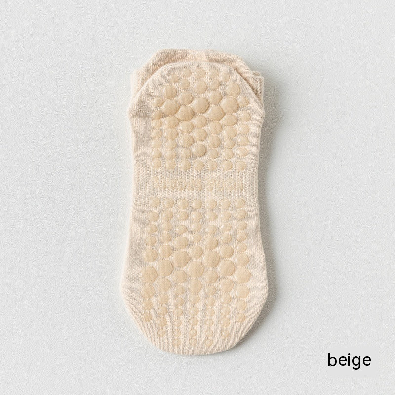 Women's Pure Cotton Non-slip Silicone Indoor Fitness Pilates Socks e8dcc54b 5030 4a86 9e6c b9d551a5dc49