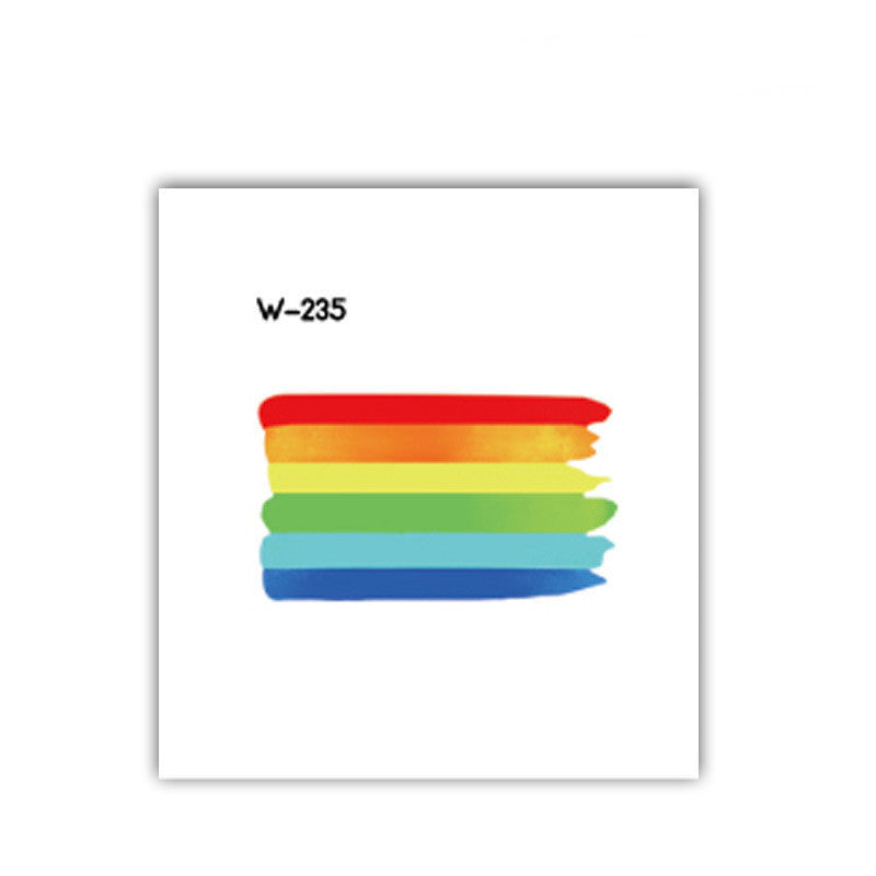 Face Stick Rainbow Geometric Flower Arm Tattoo Sticker e9041b0f a76c 485d 8c57 4d28bffd70e4