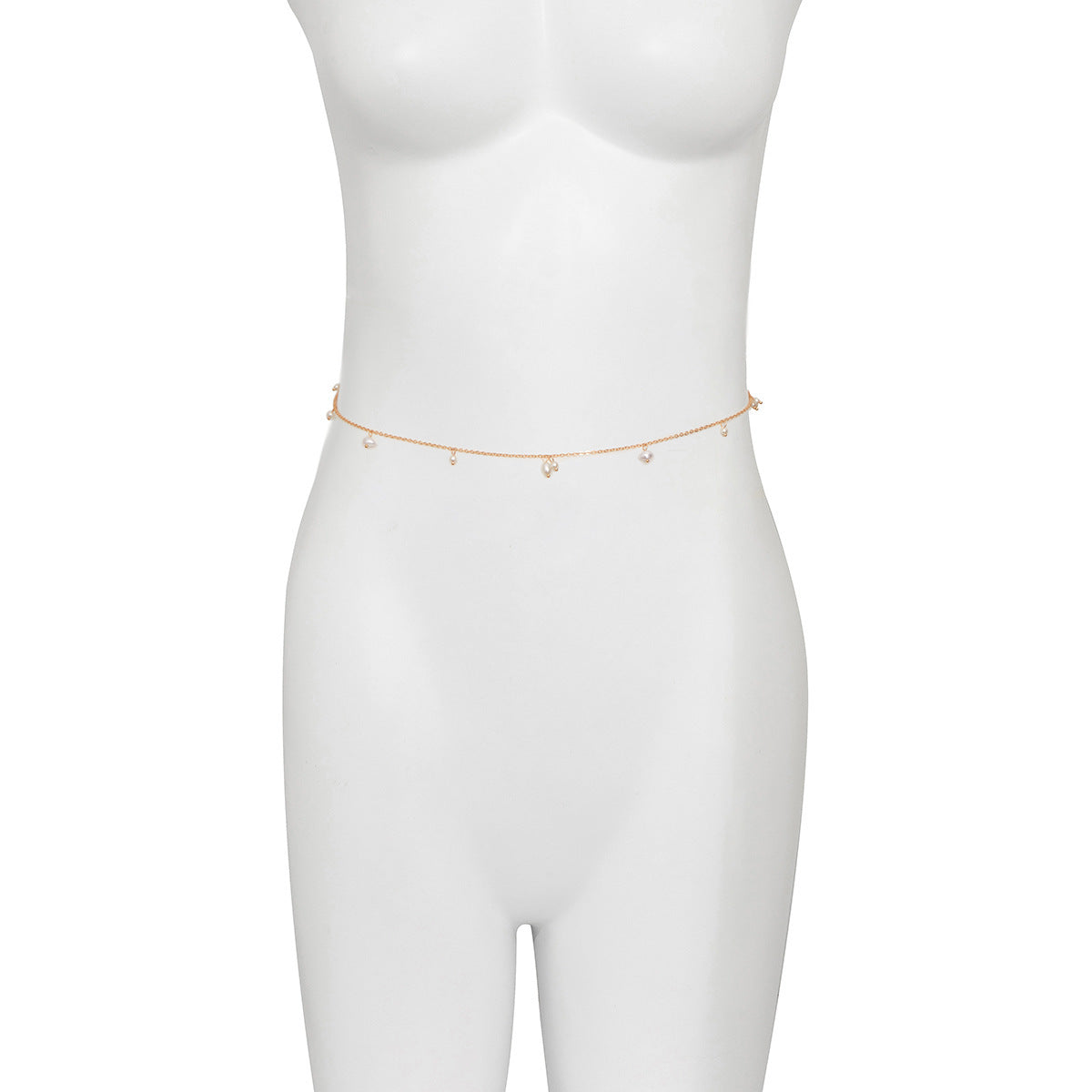 Simple Slim Chain Irregular Pearl Tassel Single Layer Waist Chain e9148f3b 3328 49df baa5 9ee016d46716