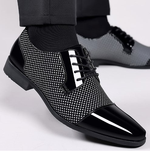 Breathable And Wearable Men's British Korean Pointed Leather Shoes e9199211 f0f2 4405 a690 6792a7fc2675