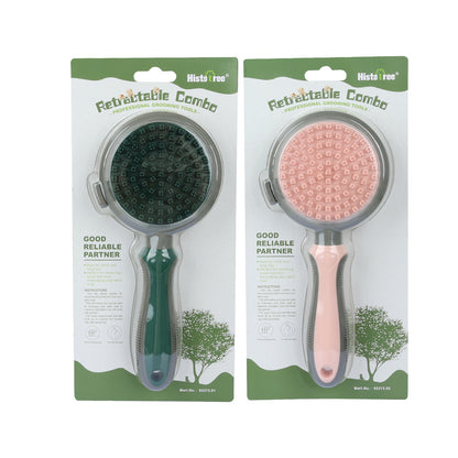 Pet Hair Removal Comb Cat Brush Self Cleaning Slicker Brush Hair Removal Double-sided Massage e927a6cf 9bee 4c20 b11f de757ac