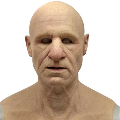Old White Mask Bald Old Latex Headgear Halloween Cosplay Funny Props e929f8c2 4bc0 47af bf0a bac70fa7ee1d