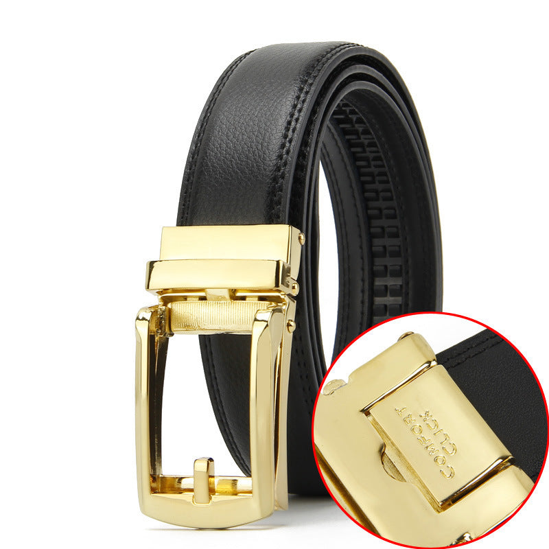 Two-layer Cowhide Fake Needle Automatic Buckle Men's Special Belt e93f0aa6 7a61 49d4 8450 2726f095a97a