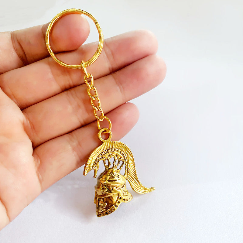 Retro 3D Stereo Roman Warrior Helmet Pendant Keychain e94560f4 1f88 4def b4ba b4854a0196b3