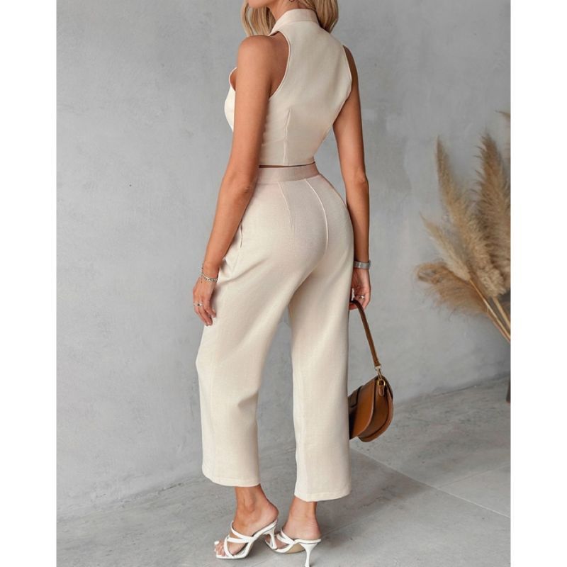 Women's Vest Top Wide Leg Pants Casual Suit e95ddce0 e0f4 4842 995f 9b9a31f83e62