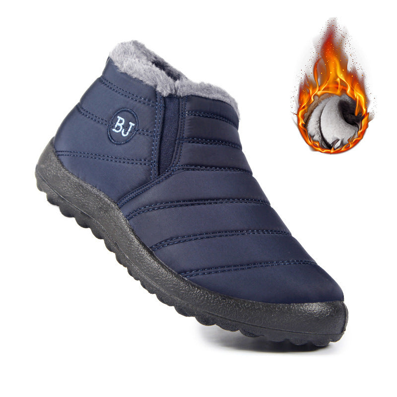 Water-repellent Cloth Cotton Boots Men's And Women's Same Large Size ShortBoots e97420d5 0c9f 4af2 b50a 9bd20068a4b2