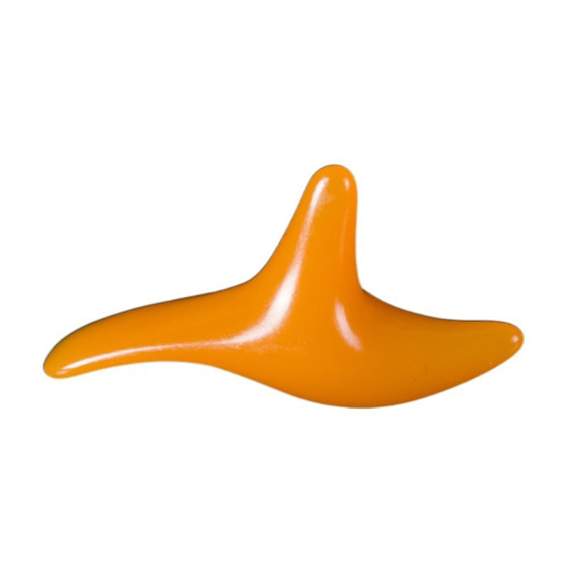 Resin Beeswax Triangle Sparrow Foot Massage Bird-shaped Acupoint Massager Triangle Manual Acupuncture Pen Amber Triple Fork e