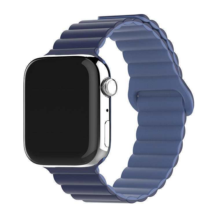 Two-color Silicone Magnetic Back Ring Buckle Watch Band e988c551 4096 451e 95ae e5ae8cce4bdd