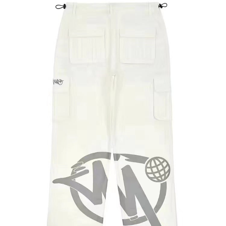 Men's Pants Street Summer Casual Straight Pants European And American Printed Elastic Neutral Pants e9958eba 426a 48b9 bfe9 4