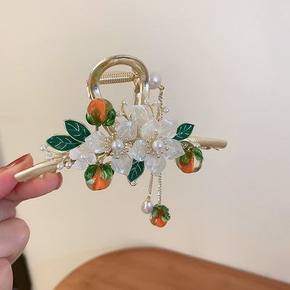 Guofeng Persimmon Ruyi Flower Tassel Grip e99ab150 7515 4bfa ba54 c5c9a37411ba