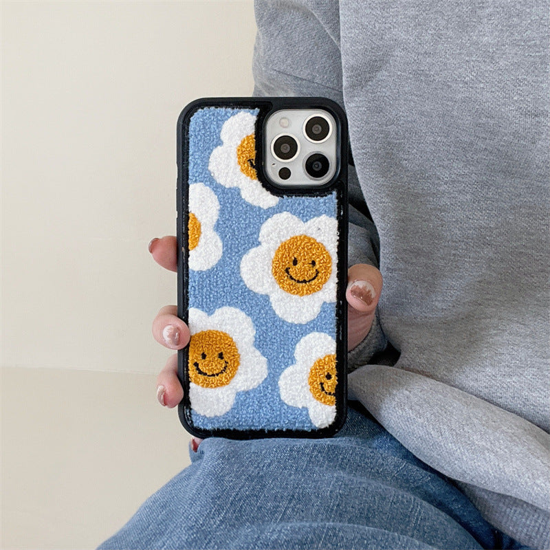 Creative And Simple Flower Plush Phone Case e9ad5d17 2a54 4a2e 8e67 7f9a0f26ca99