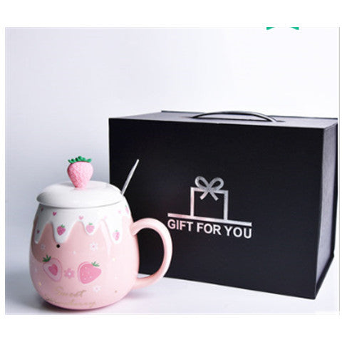 Ceramic Coffee Mug With Lid And Spoon Cute Creative Kawaii Water e9b0fafd 4844 4ca0 9e65 0f72dd38c170