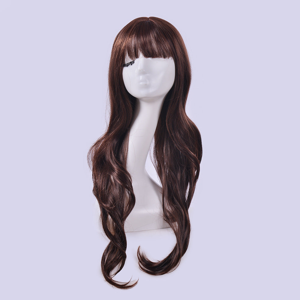 Full Head Pull-over Style Air Bangs High Temperature Silk Curls e9b87cae 4f61 4b99 9a18 1b6c7e99ddac
