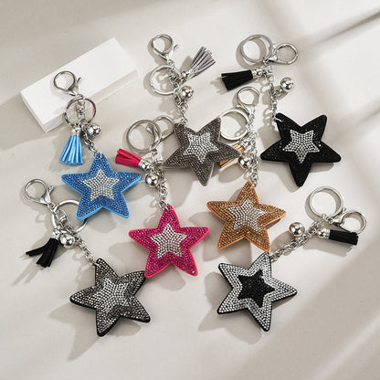 Pentagram Tassel Keychain Pendant European And American Style e9d65d96 53b0 49eb 9a81 d81acfa67927