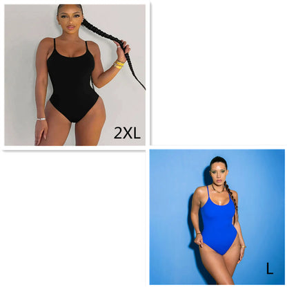 Sling Backless Tether Plus Size Solid Color Triangle One-piece Swimsuit e9d74ccc 4bd2 4873 8cf1 30d81e3e46f9