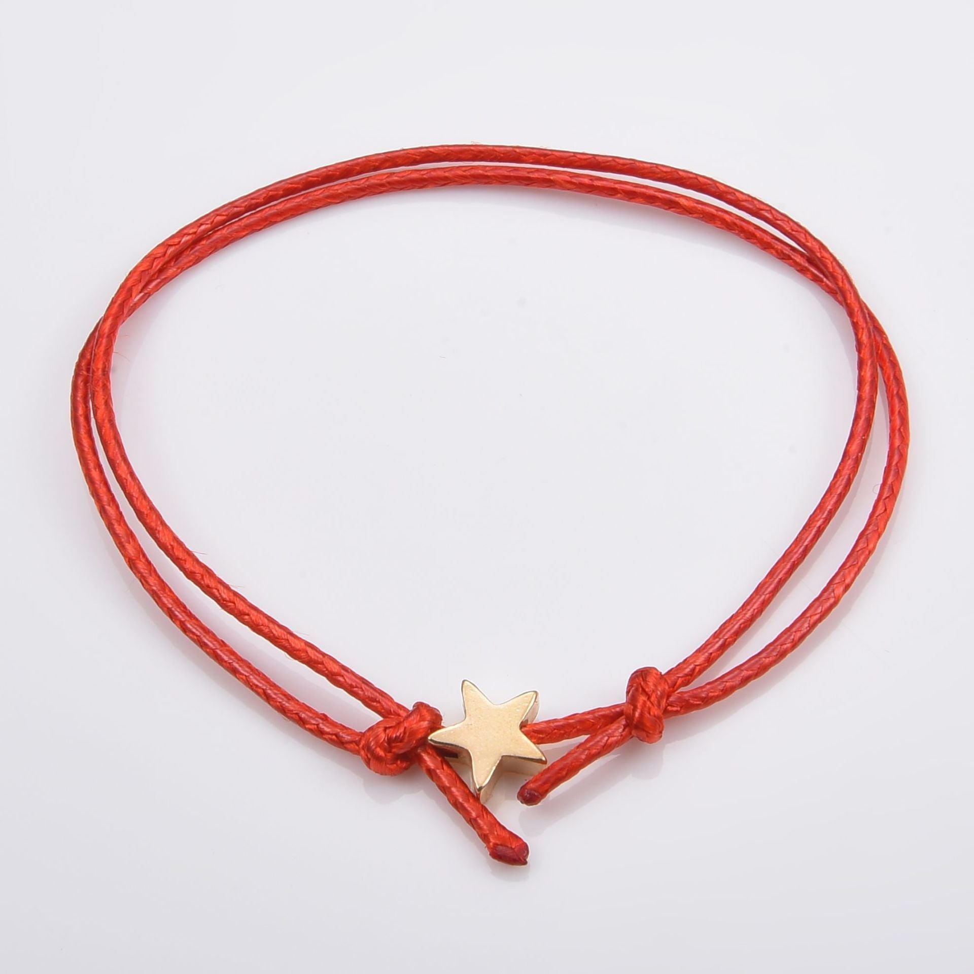 Waterproof Wax Wire Alloy Peach Heart Hand-woven Bracelet For Women e9f3166b 8089 49b0 8109 0a3ed5997dc7