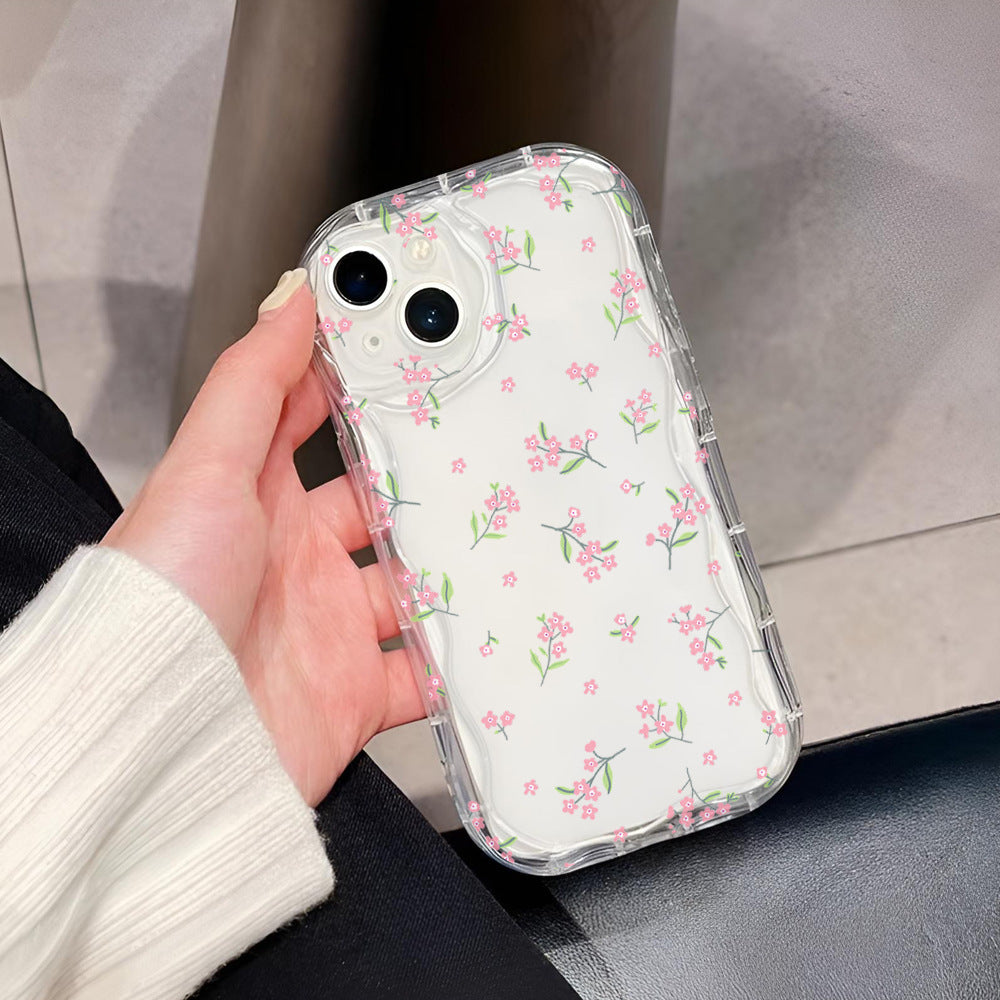 Fashion Brand Cream Pattern Transparent Case 15 Phone CaseFlowers e9fd9f3f c671 4ae8 968f 257f9320d950