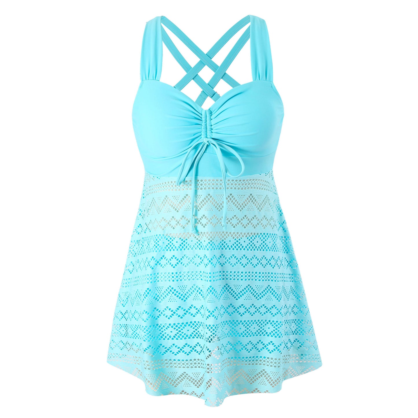 Korean Version Of Solid Color Lace One-piece Swimsuit ea0b4619 6cf6 4d8c a1b1 2769759b8abf