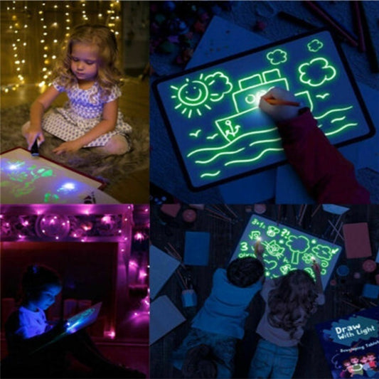 Educational Toy Drawing Pad 3D Magic 8 Light Effects Puzzle Board Sketchpad ea14eed5 588a 44d0 802f 817e2ad83dc6