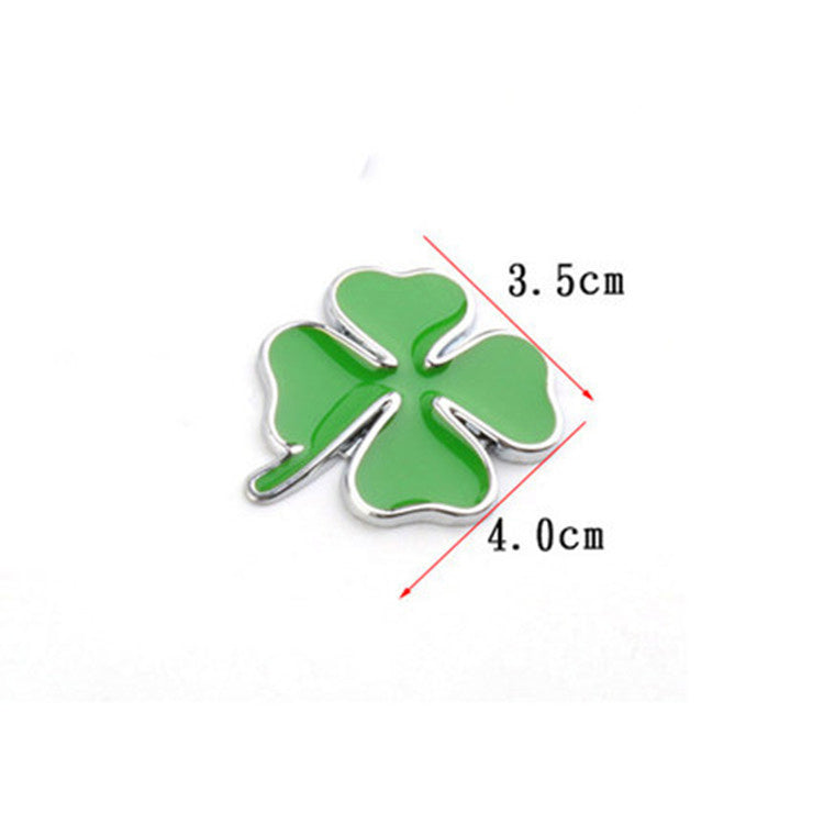 Car Personality 3D Four-leaf Clover Size Metal Car Body Sticker Cover Scratches Decorative Sticker Label ea1dbec2 c482 43a6 a