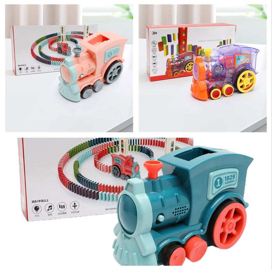 Domino Train Toys Baby Toys Car Puzzle Automatic Release Licensing Electric Building Blocks Train Toy ea25fa49 3124 4f2b 8a16