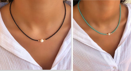 Trendy Design Colorful Necklace Rice ea27a630 6552 4101 837f 9821d897650a