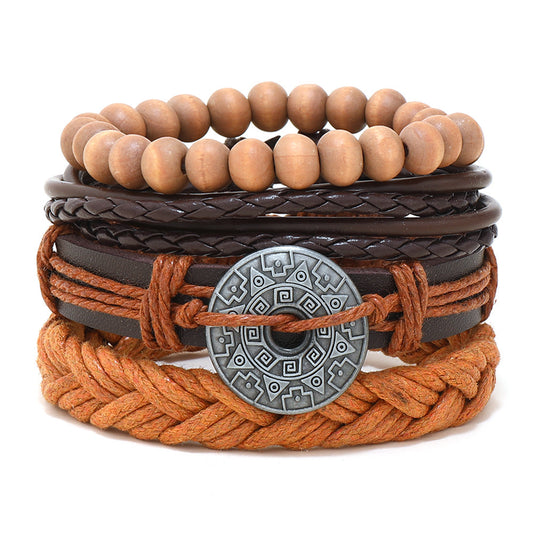 Mens Fashion Casual Multi-layer Leather Bracelet ea42773f 0ed5 4701 981f 2ec283994cc1