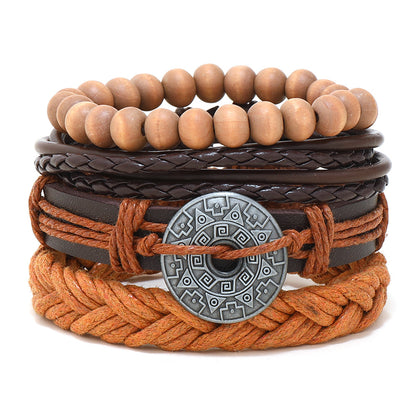 Mens Fashion Casual Multi-layer Leather Bracelet ea42773f 0ed5 4701 981f 2ec283994cc1 0d77cf9d 0855 465c ad4c 484ae91a1743
