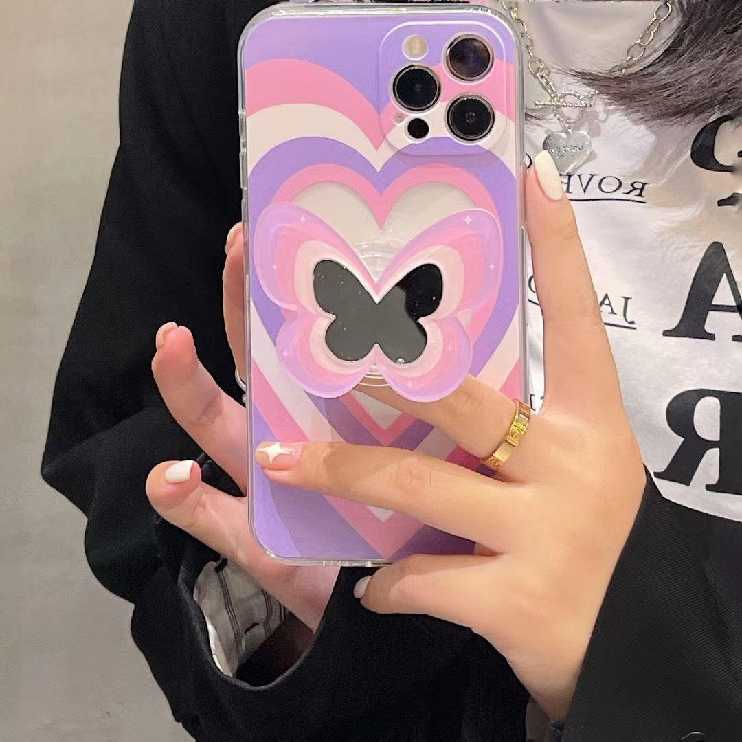 Color Butterfly Stand Silicone Phone Case ea42e307 3c63 487c bbf1 0c82aae9684a