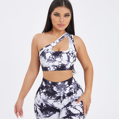 Women's One-shoulder Seamless Tie-dye Yoga Clothes Fitness Suit ea4844a9 5ca6 408f aa5a f5a62c558bad