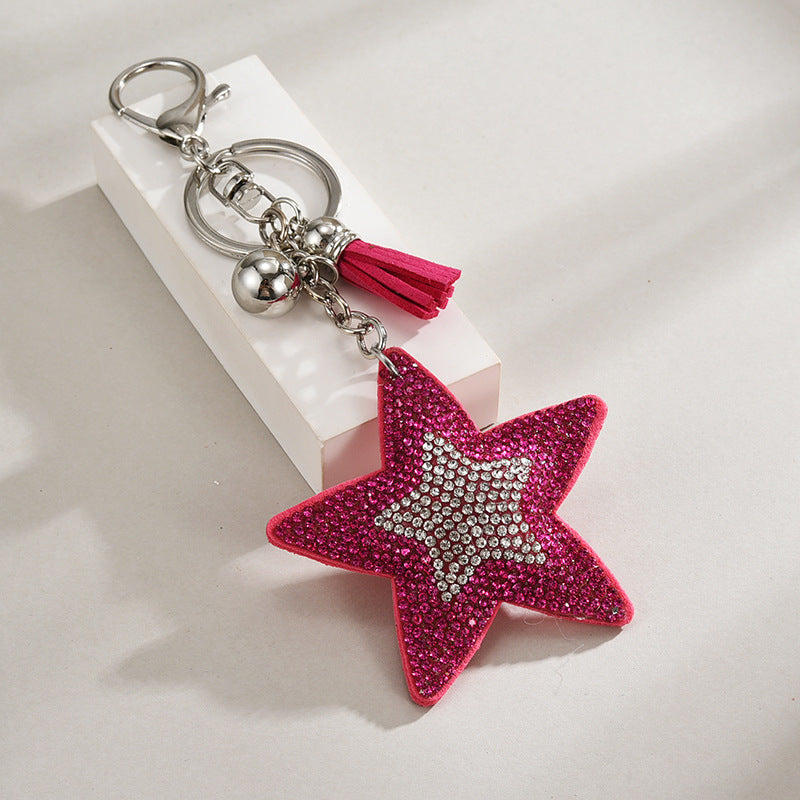 Pentagram Tassel Keychain Pendant European And American Style ea5c3f28 c3d5 4812 a5e3 8710bb211cc4