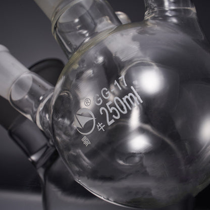 Glass Spherical Three-way Distillation Receiver Vacuum Three-way Tail Pipe ea6520a2 d610 468a af8e 7bf02763c74e