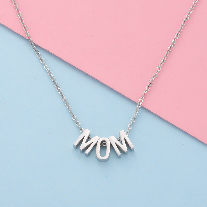Mirror Fine Throw MOM Letter Pendant Necklace ea694b3d e487 460b b70e 1c4f7bc95ec7