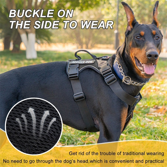 Shock Absorption Night Vision Reflective Pet Tactical Chest Strap ea6bbbee fd48 4afb a1f3 3a272bcd3805