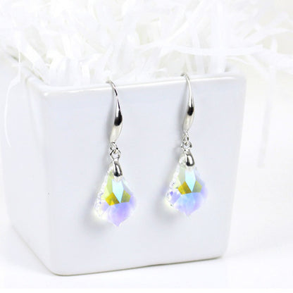 Ladies S925 Silver Needle Crystal Earrings Color ea7af520 fc0c 42b6 92a1 e2719858f3f2