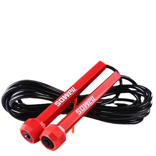 Fitness  Crossfit Skipping  Rope Cord Speed Jumping Exercise Equipment Adjustable Boxing Skipping Sport   Rope Red Balck ea99