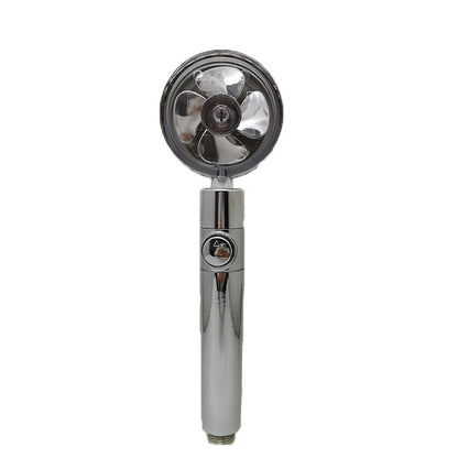 Propeller Driven Shower Head With Stop Button And Cotton Filter Turbocharged High Pressure Handheld Shower Nozzle eaa0b7d6 e1