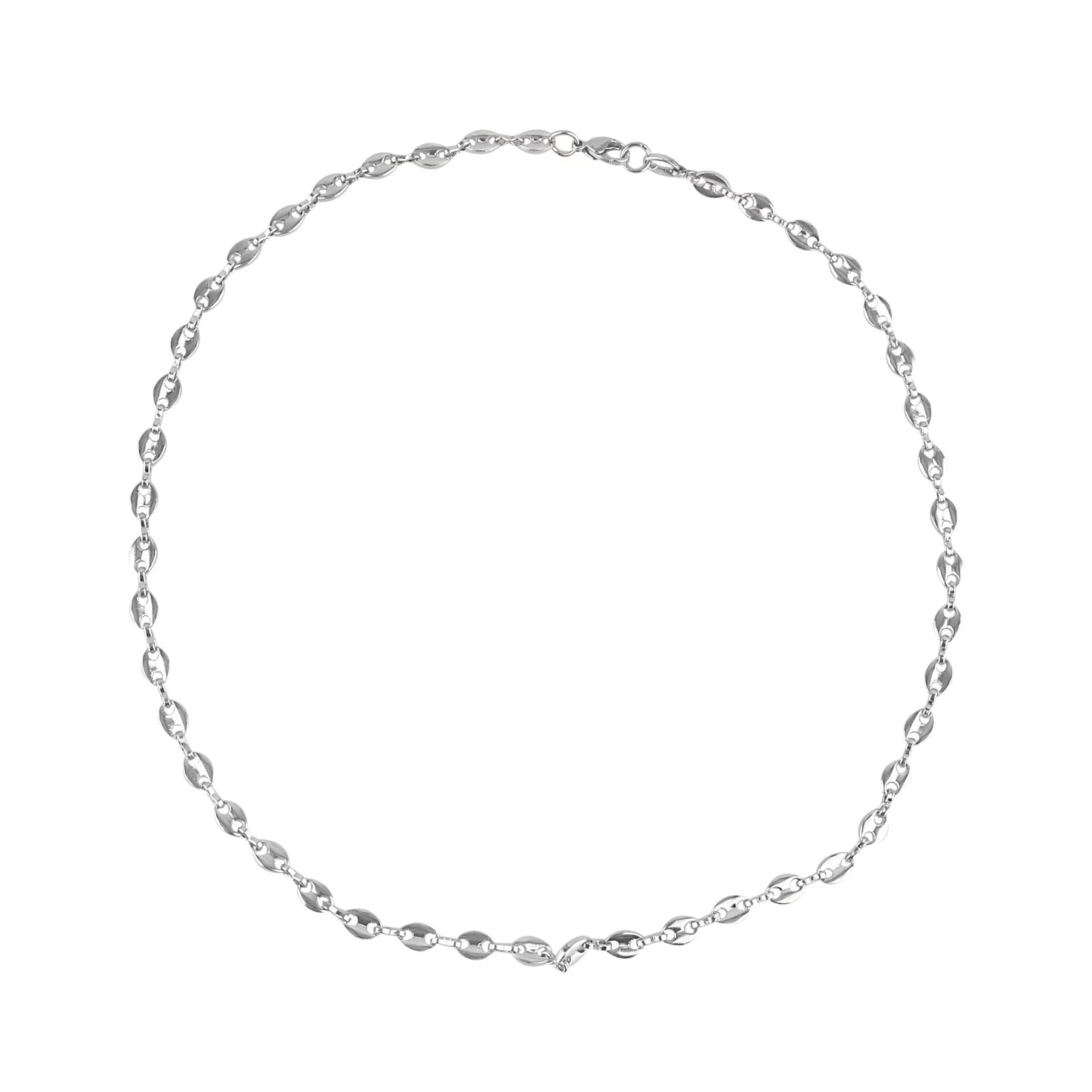 Titanium Steel Coffee Bean Men And Women Simple Necklace eaa39cfb 6f60 44e2 b911 ad7d5c3d4dc2