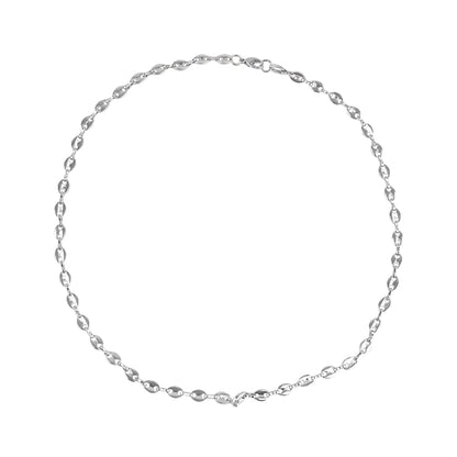 Titanium Steel Coffee Bean Men And Women Simple Necklace eaa39cfb 6f60 44e2 b911 ad7d5c3d4dc2