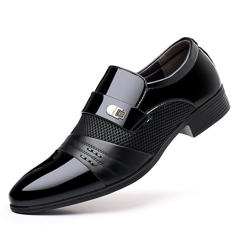 Wine Red Fashion Patchwork Leather Shoes For Men eab80e6b 68f4 4a50 bcee f52076e39b94