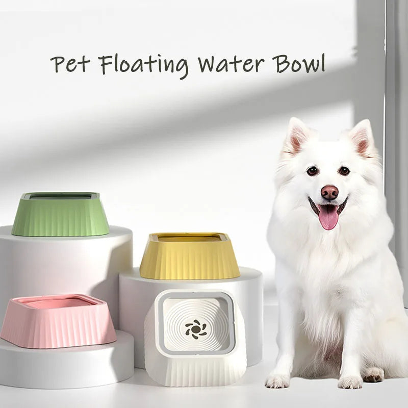 Pets Dog Cat Bowl Floating Bowl Water Drinker Not Wet Mouth Splash Water Portable Dog Bowl Not Sprinkler Pet Drinking Bowl Cu