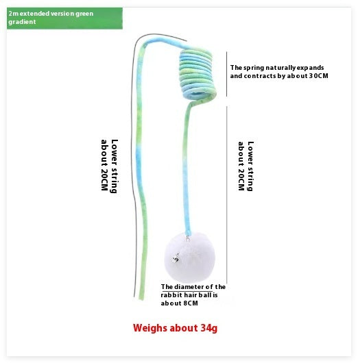 Cat Toy Self-Hi Sucker Spring Rabbit Hair Ball Interactive Play Pet Supplies Interactive Toys ead10ff1 26db 4a1b af3a 1e0eee3