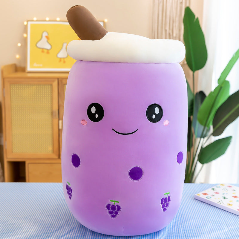 Fruit Milky Tea Cup Pillow Plush Toy Leather Phone Case ead52c22 58af 4d50 b6fb eb37fcf68bf1