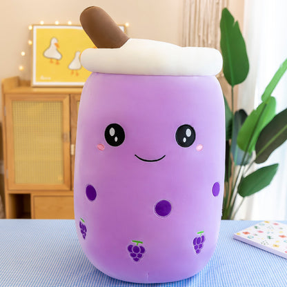 Fruit Milky Tea Cup Pillow Plush Toy Leather Phone Case ead52c22 58af 4d50 b6fb eb37fcf68bf1