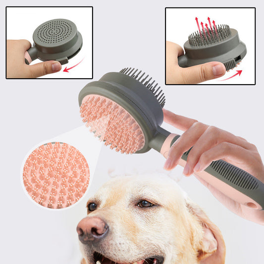 Pet Hair Removal Comb Cat Brush Self Cleaning Slicker Brush Hair Removal Double-sided Massage eadeddf8 3c3c 4a01 b435 09dc927