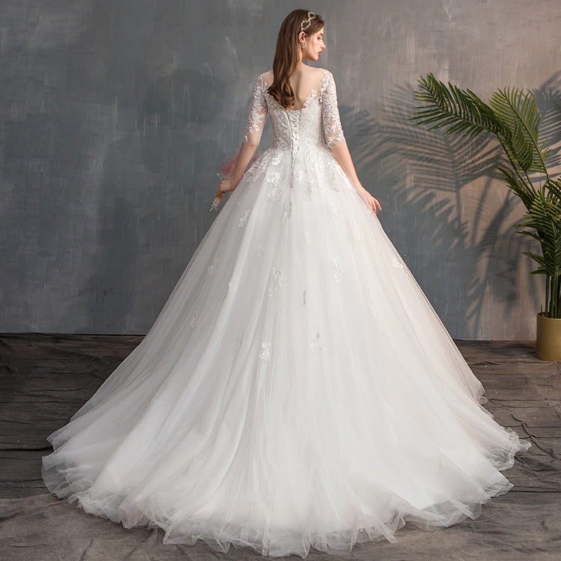 Wedding Dress Bride Lace Sleeves Dress eafbf5ce 4763 4444 98a1 538665666329
