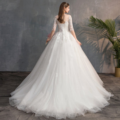 Wedding Dress Bride Lace Sleeves Dress eafbf5ce 4763 4444 98a1 538665666329