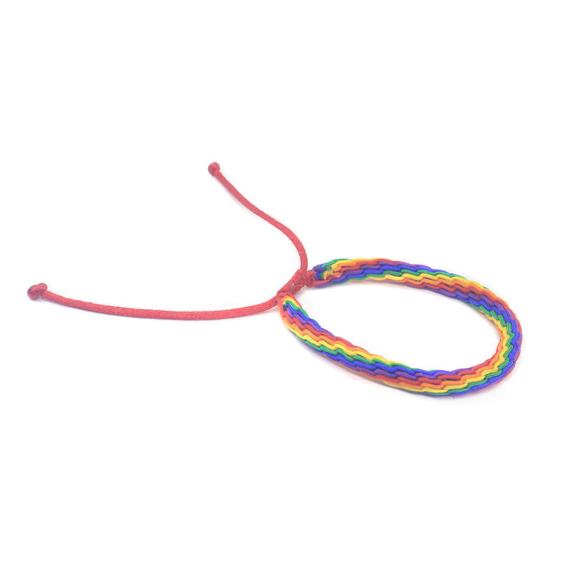 Women's Fashion Rainbow Woven Hand Strap eb0a8587 33e3 4d18 a909 156d876fbd18
