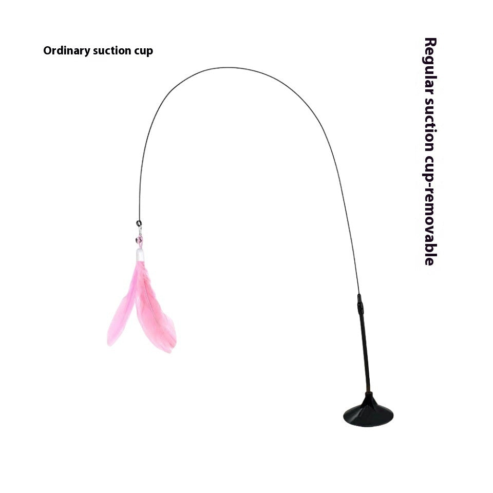 Cat Teaser With Bell Long Brush Holder Suction Cup Self-Hi Bite-resistant Feather eb1cea1c c042 49f5 85f0 b14faf408cd6 trans