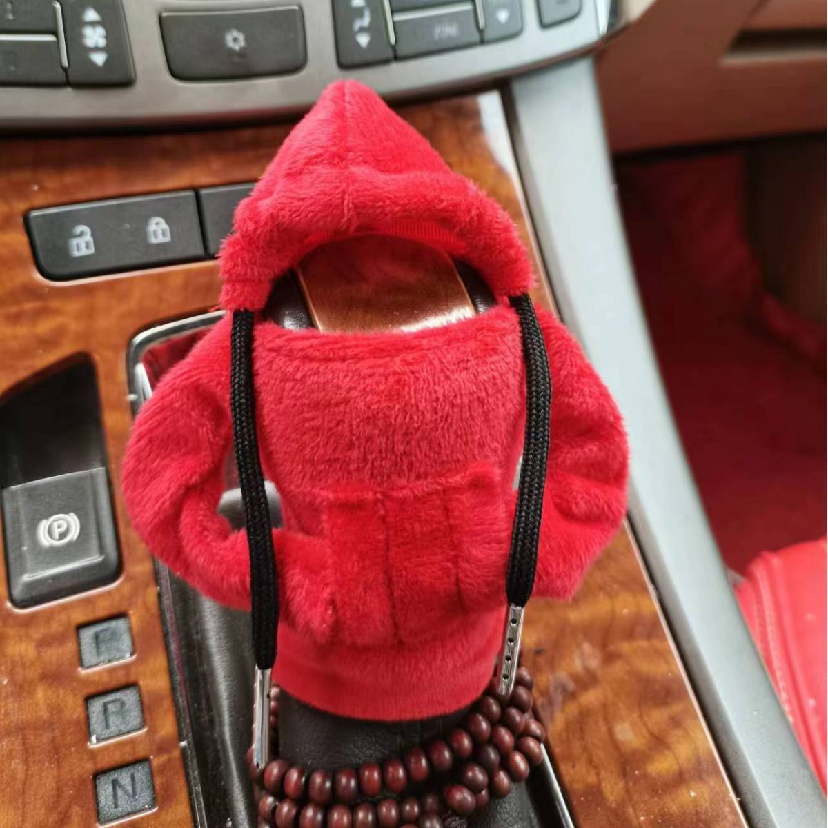Velvet Car Gear Handle Sleeve Handle Decorative Knob Hoodie Handbrake Cover Hoodie eb36752c 8b4f 4c9f a3fd a1ebe42ef44b
